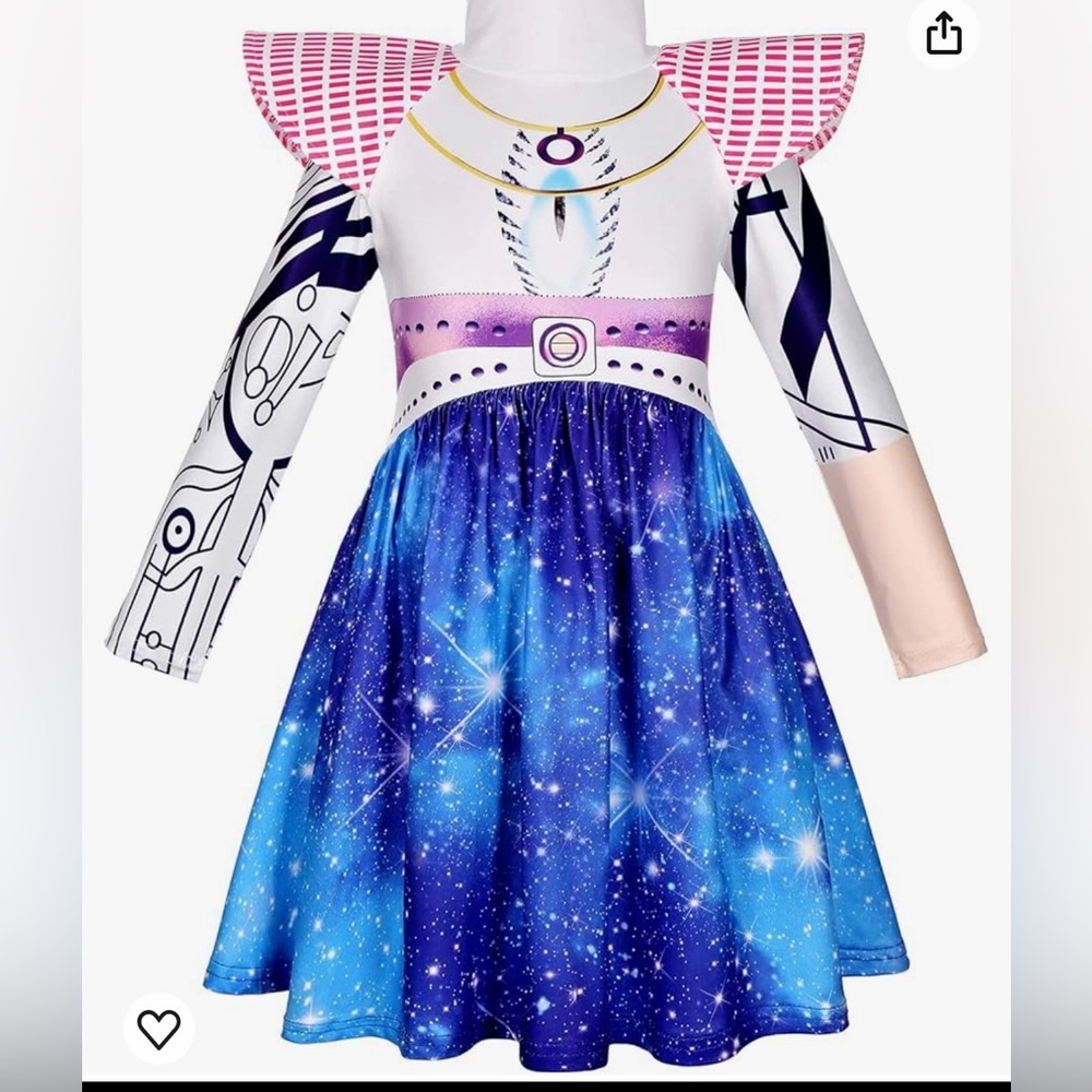 Girls Alien Dress Halloween Costume Size (150)(12)